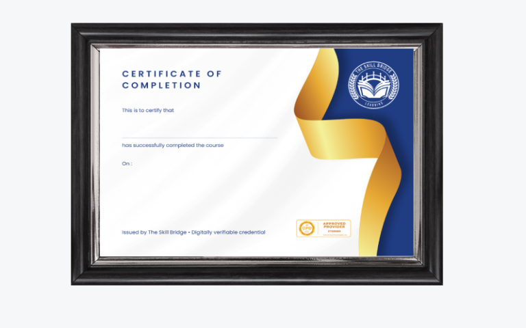 The Skill Bridge Certificate